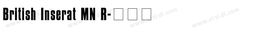 British Inserat MN R字体转换